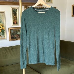J. Crew Green Long Sleeve Cashmere Cotton Blend